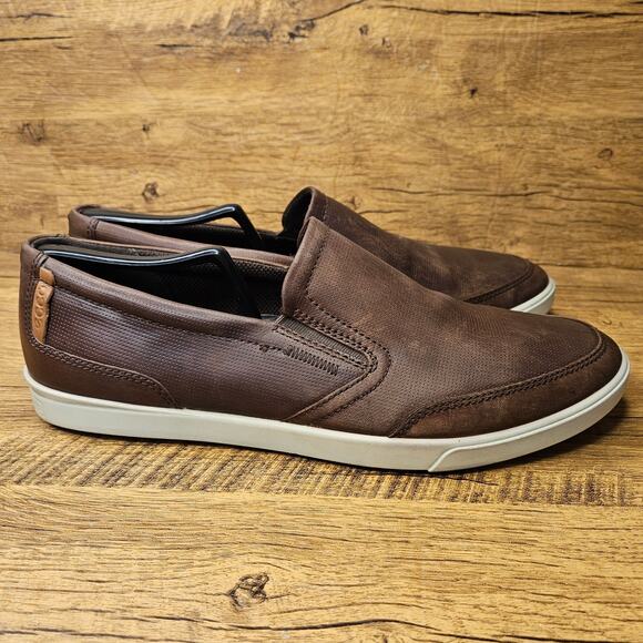 ECCO brown Soft 7 Leather Slip on casual sneaker shoes sz 10 main image 10